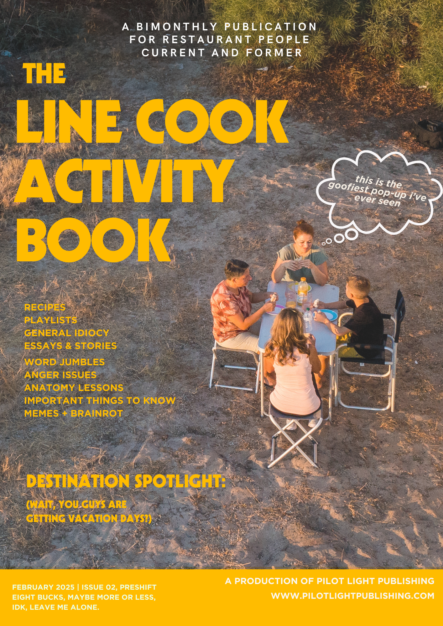 PREORDER - Line Cook Activity Book, February 2025, Issue 2